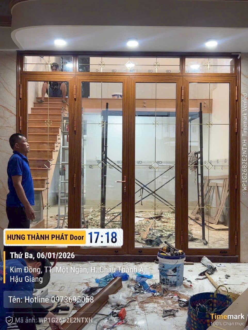 Cửa nhôm giả gỗ