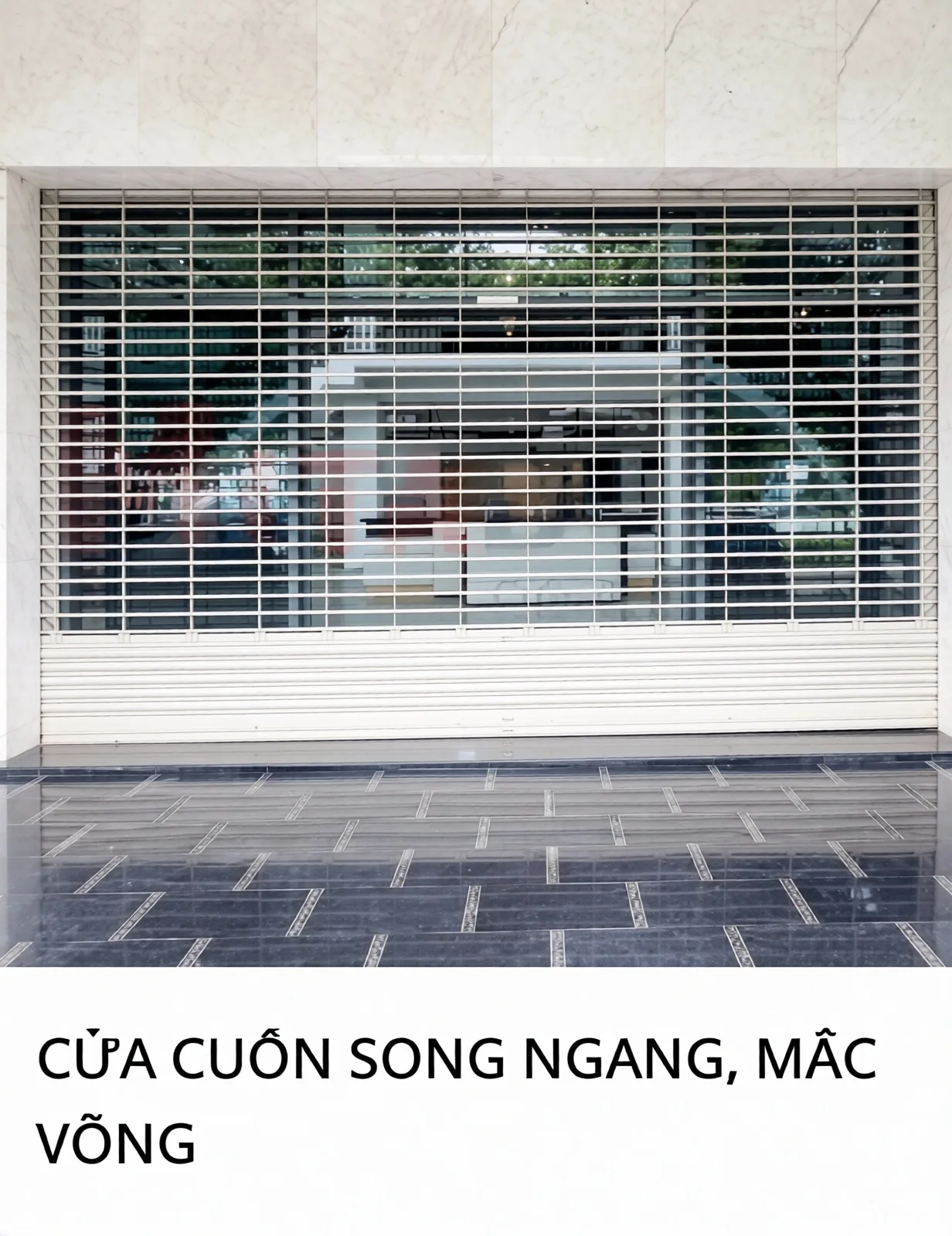 Cửa Cuốn Song Ngang, Mắt Võng — lắp đặt tại Cần Thơ