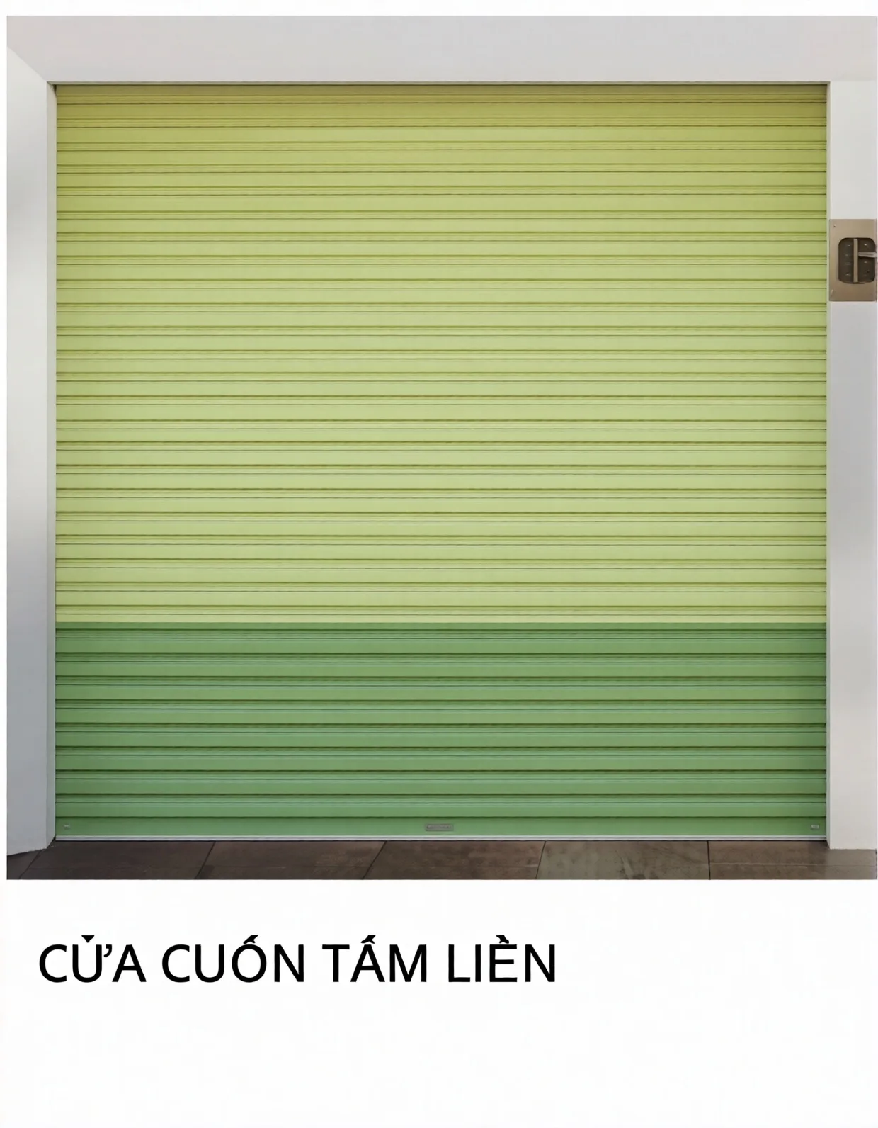 Cửa Cuốn Tấm Liền — lắp đặt tại Cần Thơ