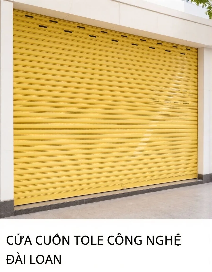 Cửa Cuốn Tole Công Nghệ Đài Loan — lắp đặt tại Cần Thơ