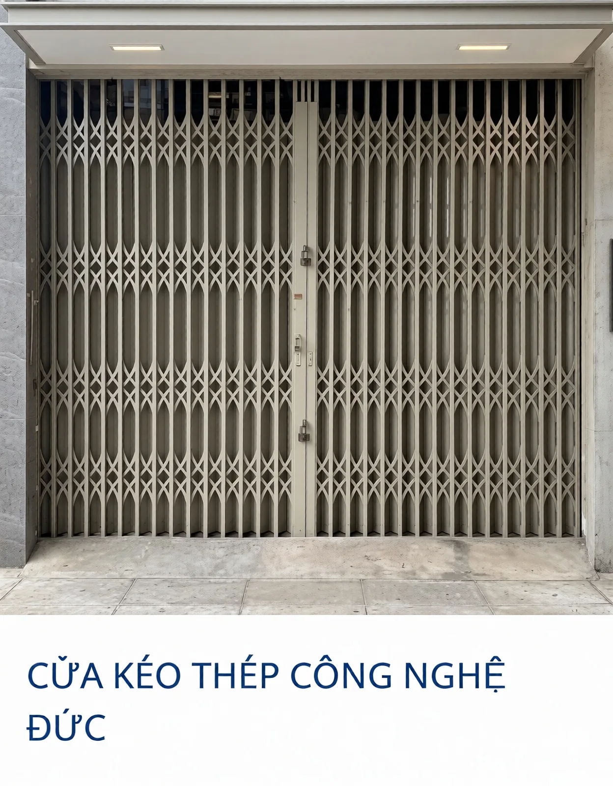Cửa Kéo Thép Công Nghệ Đức — lắp đặt tại Cần Thơ