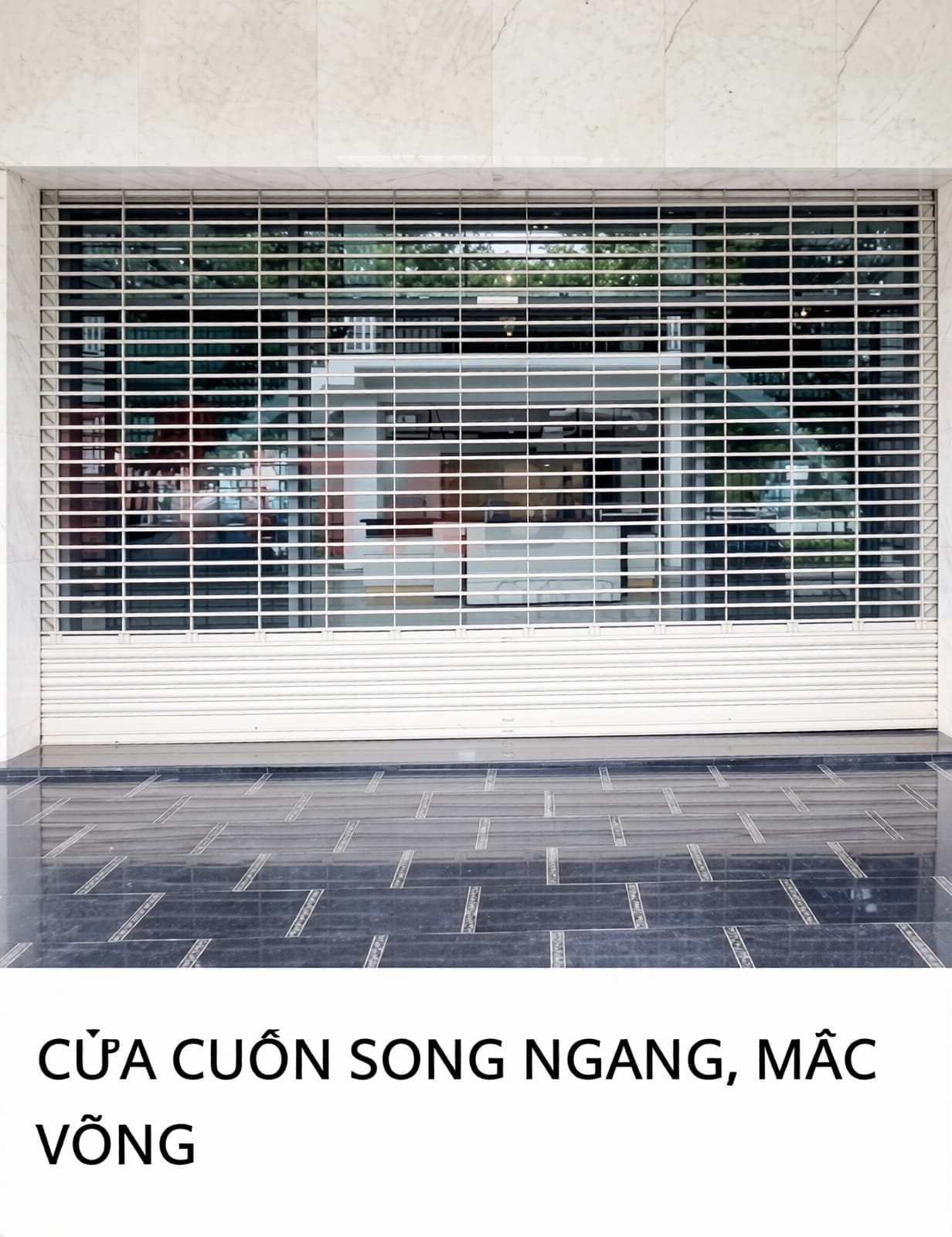 Cửa Cuốn Song Ngang, Mắt Võng — lắp đặt tại Cần Thơ